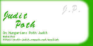 judit poth business card